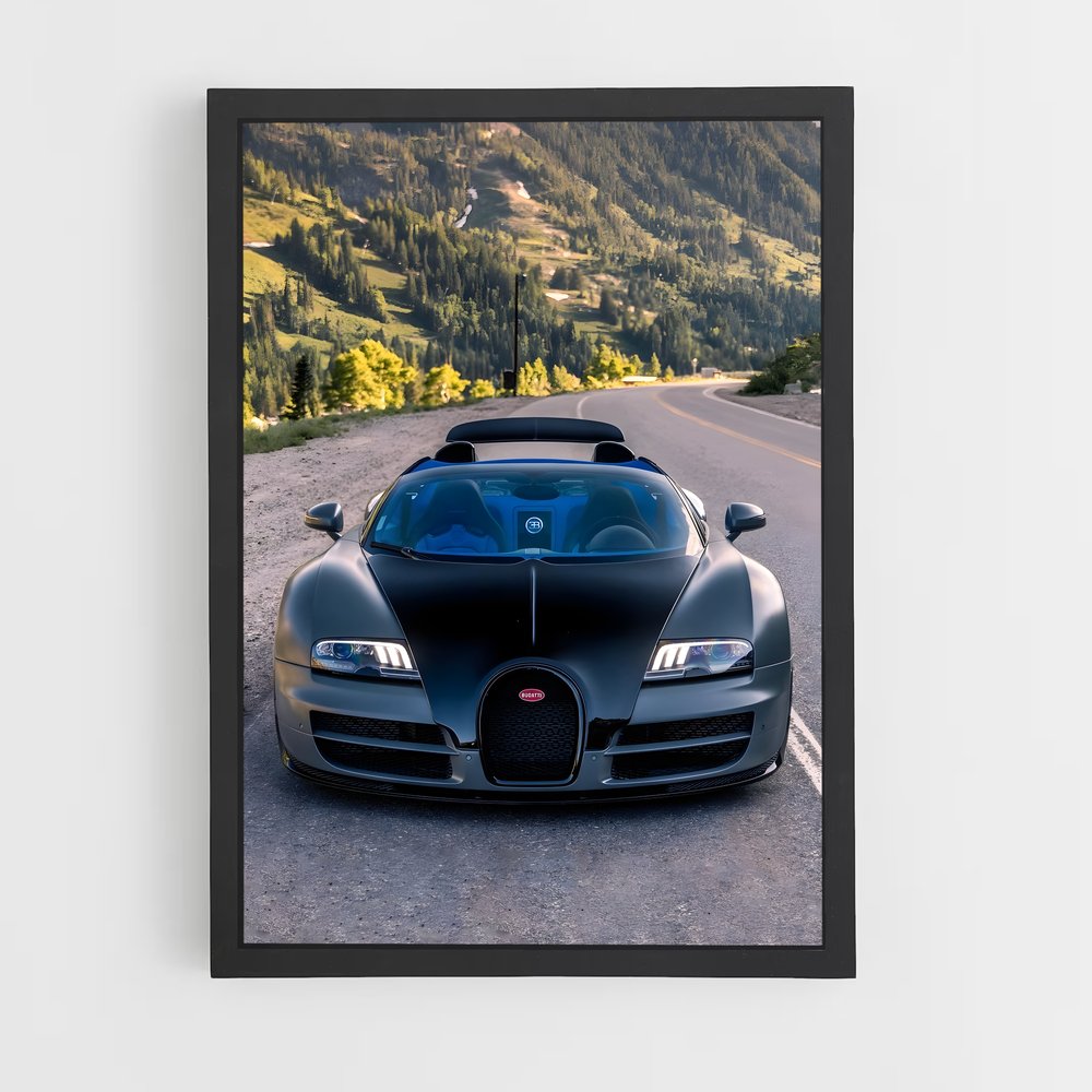 Poster Veyron Noir – affiche Bugatti (vue 2)